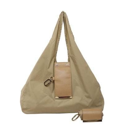 Reusable Mini Keychain Tote Bag Large Capacity Eco-Friendly Foldable Shopping Bag Key Ring Lightweight Expandable Reusable Bag